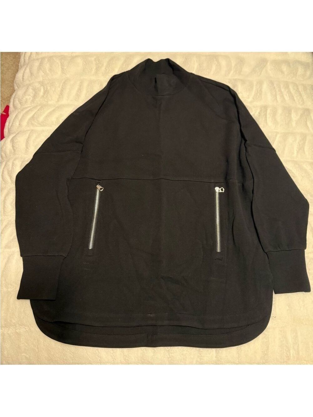 Varley Black Bay Street Mock Neck Sweatshirt - Picture 2 of 6